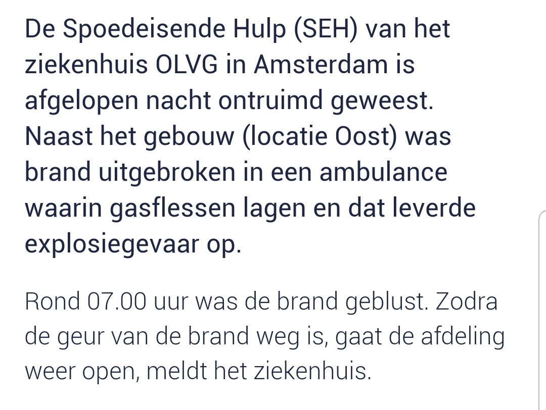 BeertReezigt's tweet photo. We geven geen zuurstof meer maar gas... de chauffeur geeft gas en de verpleegkundige zuurstof! Maar ook de chauffeur geeft zuurstof... geen probleem... #journalistfail #dmvda https://t.co/TMoJIuygGk