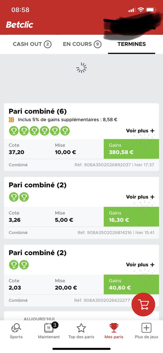 PronosMax6's tweet image. Bon, peu de soutien... dommage parce que ça a pas mal réussi entre vendredi soir et hier soir ... ;) 🔥