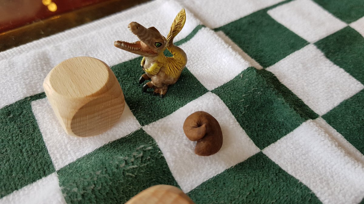 craftlabo2's tweet photo. DICE CODEダイスコードの新作!?
お客さまがダイスコードの拡張セットを作ってくれました😭😭😭
コマが恐竜になってお宝が肉に!!
更には独特の動きとウ○コで邪魔をできるギミック付き😆
これは面白い…面白いです!!!
発売したいす😍
#dicecode https://t.co/UrHOIy35Cv