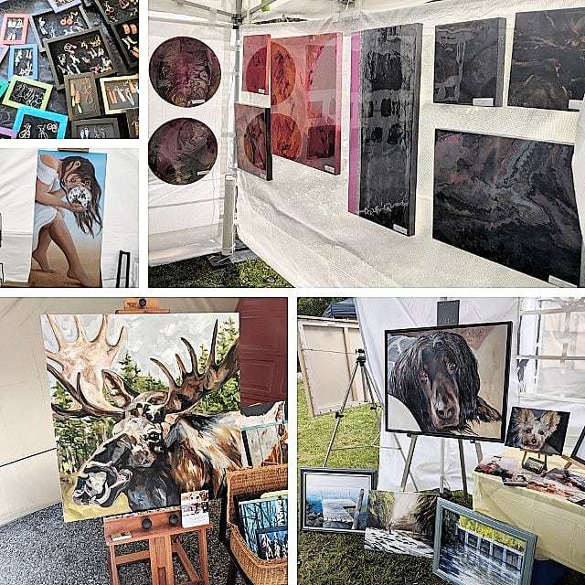 BuyWithBrent's tweet image. Visited six different @southniagaraartists locations today (more than a dozen artists in total) across Fort Erie for the 2019 Studio Tours. Met so many talented people! Featured in this photo are works from @barbarajeanlovellart, @cyndisvob, @caryevdpm, … bit.ly/2KGxxwp