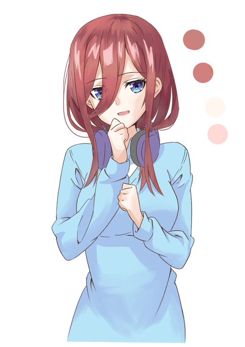 かげみや🚑☄さんがTwitterに投稿した中野三玖(五等分の花嫁)のイラスト。