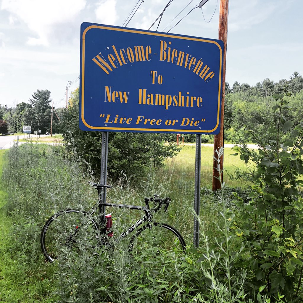 Riding to New Hampshire from Boston was a blast! #Boston #bybike #NewHampshire #cycling #riding