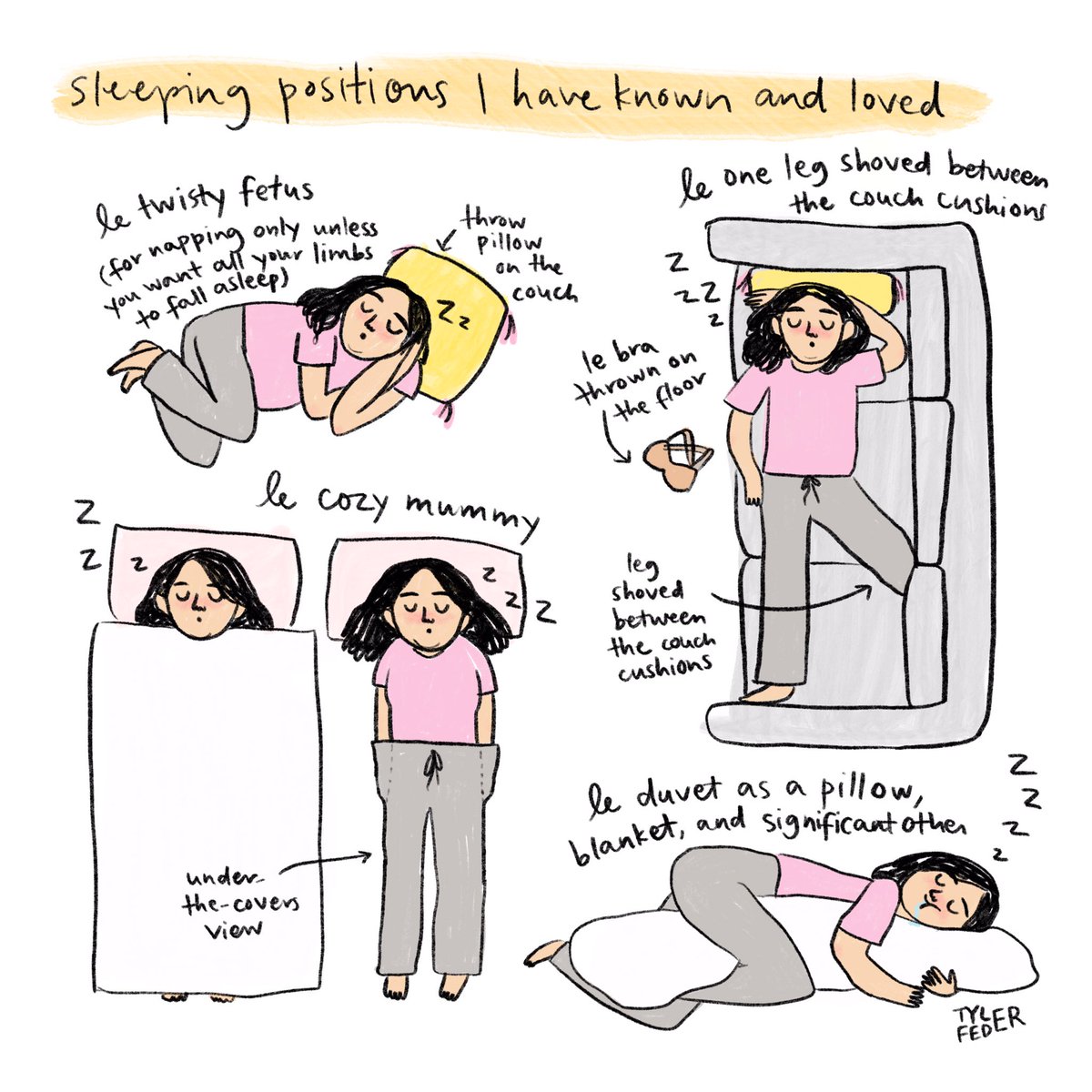 Sleeping positions I have known and loved ??? 