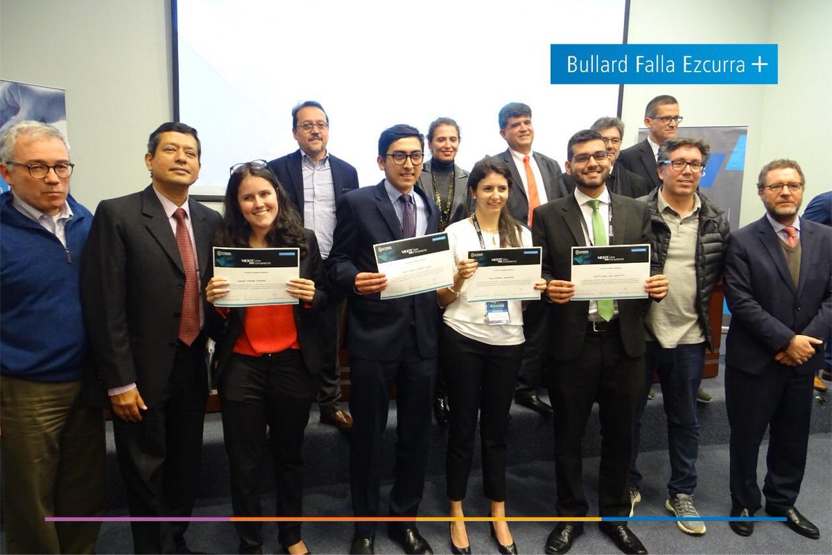 BFE_oficial's tweet photo. Felicitaciones al Equipo 06 🇨🇱🇵🇪 ganador del #MootBFE 2019. Asimismo, felicitamos al Equipo 02 🇨🇴 por el segundo lugar en su primera participación. Queremos agradecer a todos los equipos que nos acompañaron a lo largo de estos días. ¡Latinoamérica en (libre) competencia! https://t.co/yQlplMDktu