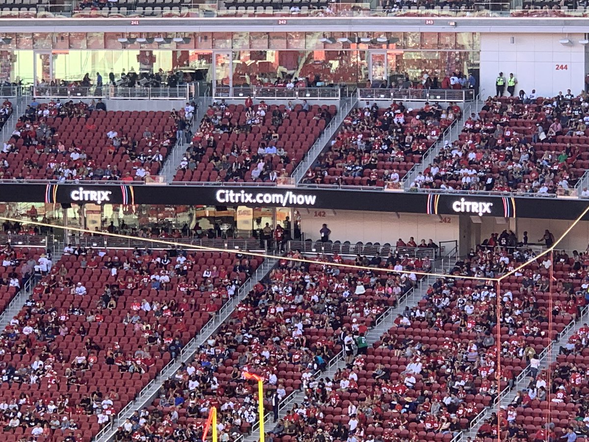 virtualsteve's tweet image. At the first pre-season game with our @citrix partners the @49ers #GoNiners #citrixIsHow