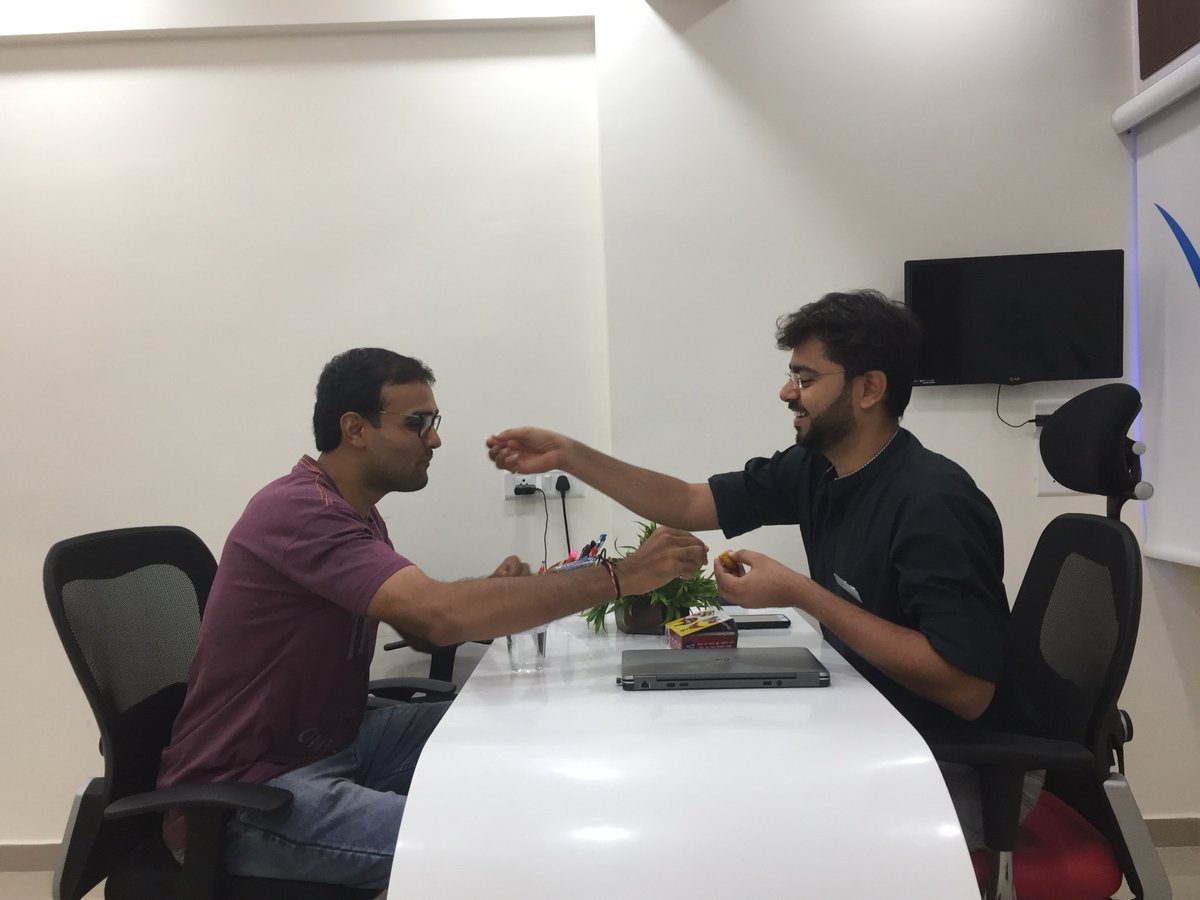 LAKSH_Academy's tweet photo. Hiren Dave (Director) Congratulates Shivam Jani
Hiren Dave (Director) of LAKSH Career Academy congratulates Shivam Jani with sweets for his selection by GPSC Board in interview.
#gpscinterview #interview2019
#gpsc #sarkarinaukri #competitiveexams #Lakshcareeracademy https://t.co/3zFwgVwrt1