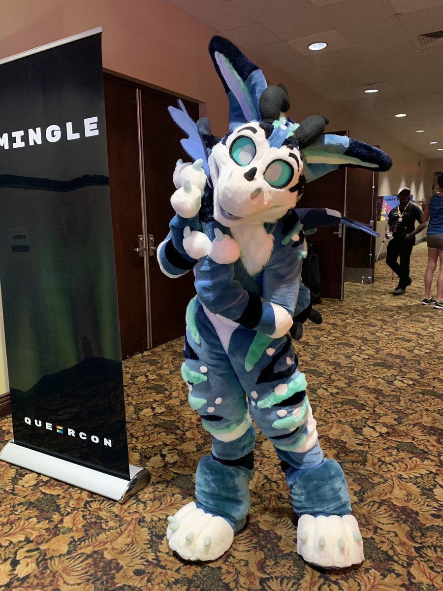 Queercon's tweet photo. Come mingle with us and @DCFurs tonight. Alexis Park Con-fur-ence Center now to 02:00 #queercon16 #defcon27 https://t.co/4yEbeGPMXN