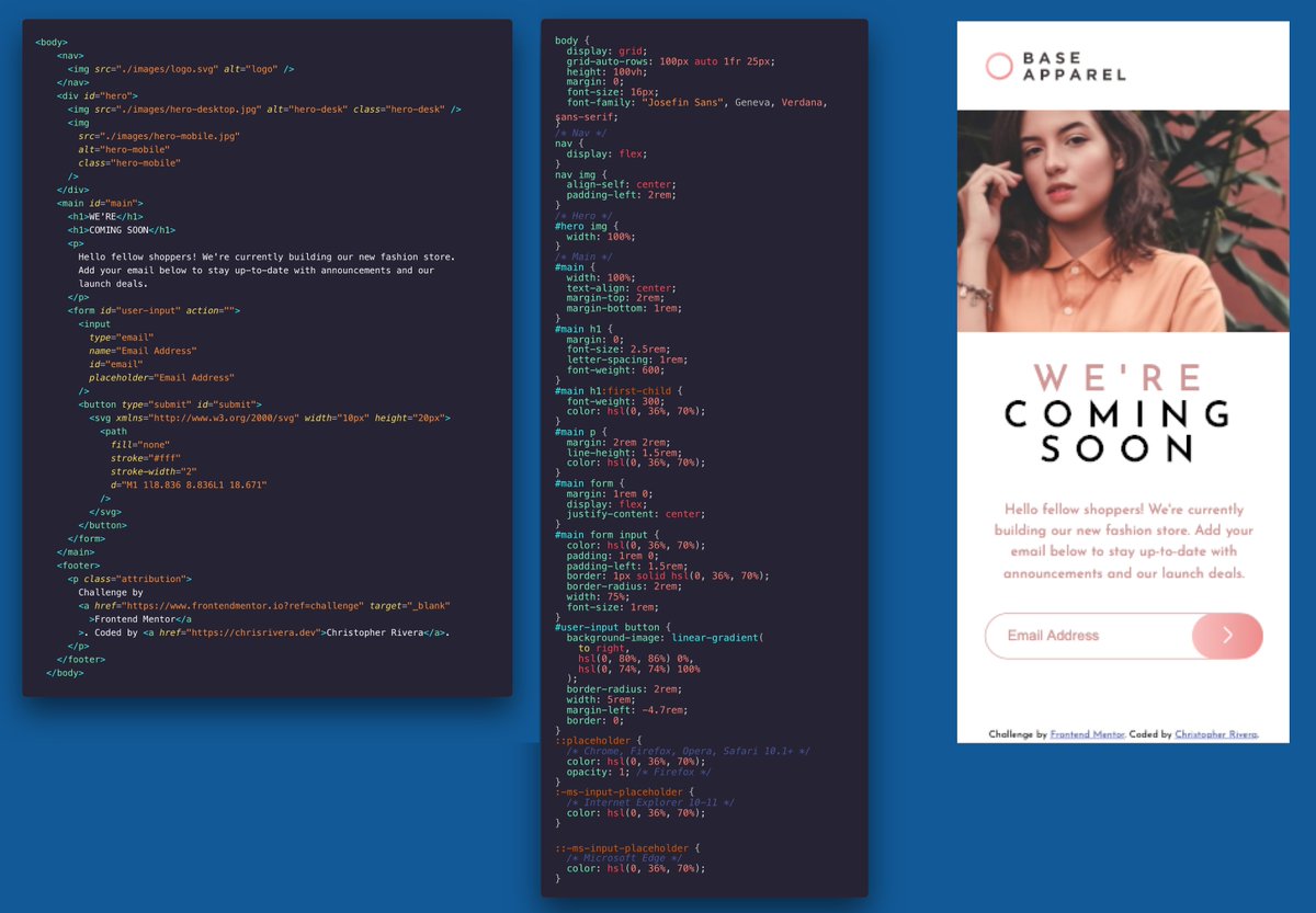 Majinfood's tweet photo. finished some mobile design 🙌 #frontendmentor #html #css #mobile #design #polacode https://t.co/syzXGgEwyt