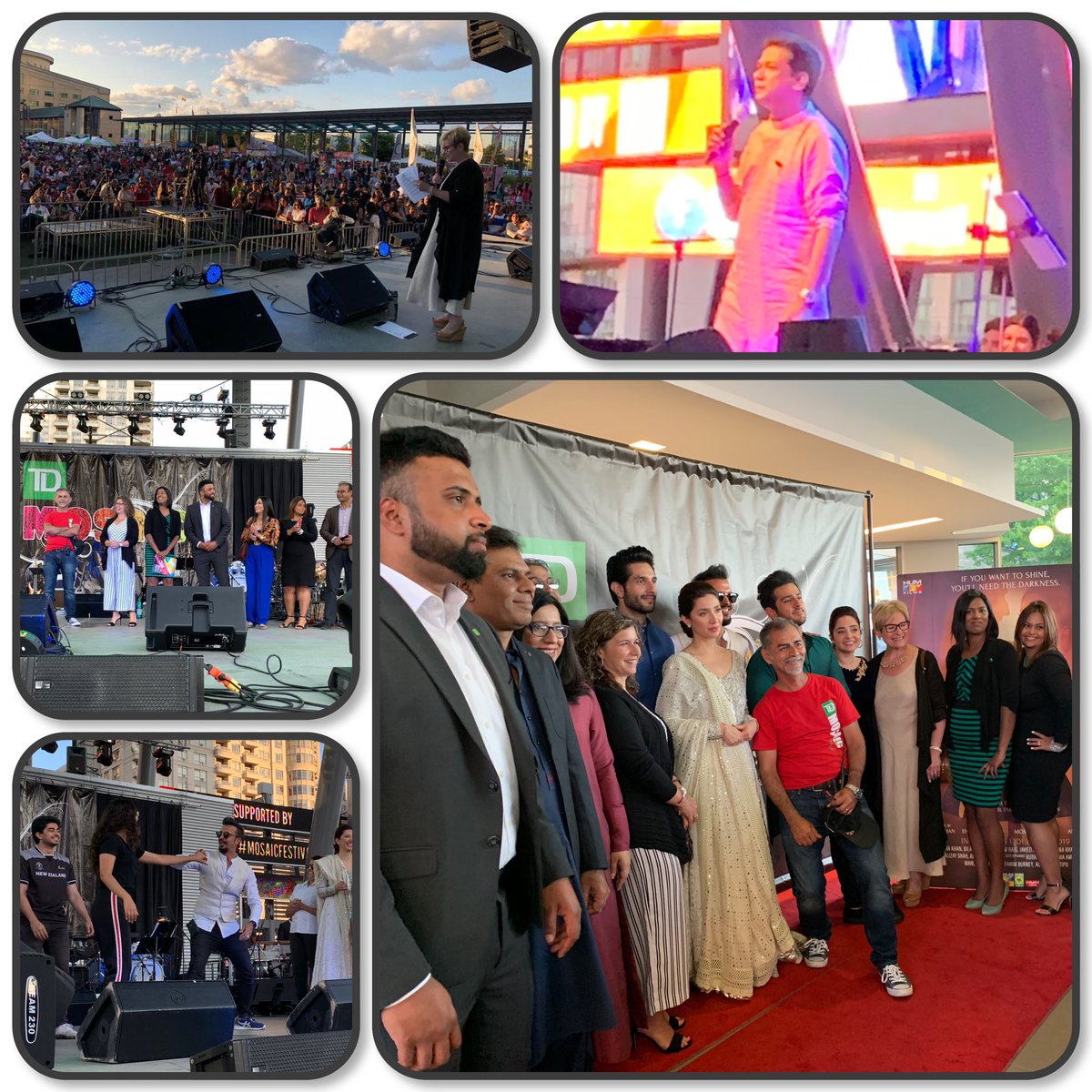 TD Mosaic presented for the first time in Canada,world’s largest Music School Berklee of Music Indian Ensemble fromBoston US featuring Vijay Pragash.A special feature included artists from Pakistani&amp;Indian film industries,Mahira Khan,Bilal Ashraf &amp;Ali Kazmi 4 their film Superstar
