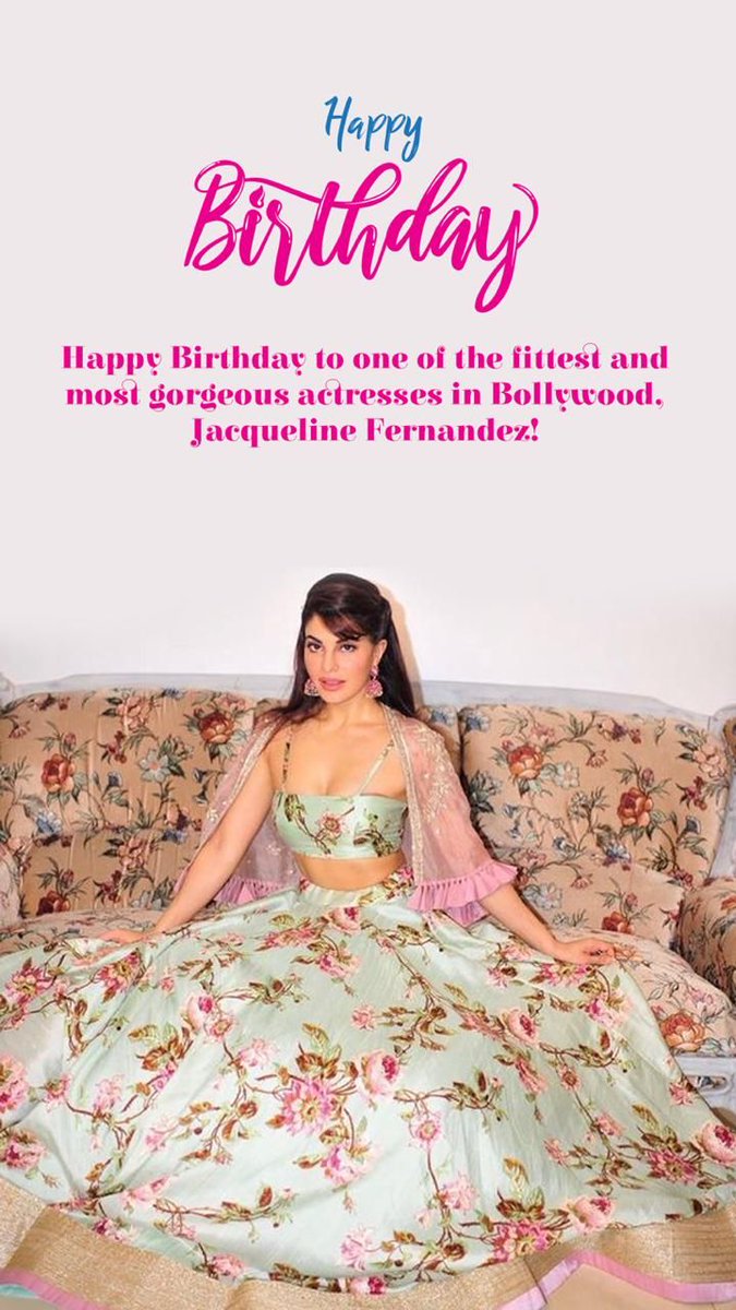 UtsavFashion's tweet photo. Happy birthday Jacqueline Fernandez! 
Keep inspiring us with your amazing looks!

@Asli_Jacqueline
#HappyBirthdayJacquelineFernandez #JacquelineFernandez #BeyondUtsavFashion #ModernYetRooted #CelebrateTheIndianExperience #celebritybirthday #misssrilanka #bollywood #bollywoodbash https://t.co/vZuBxwavOP