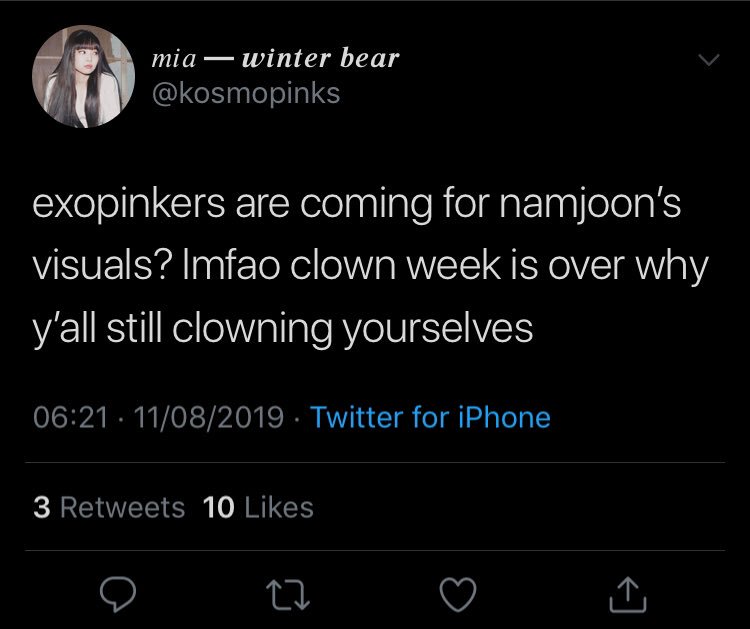 technically it’s not defending(?) but bts paved the way