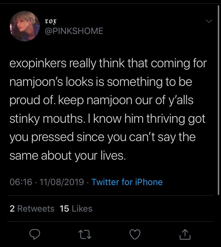 technically it’s not defending(?) but bts paved the way
