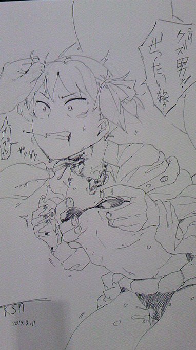 めちゃスケブ描いてる たまに色紙 