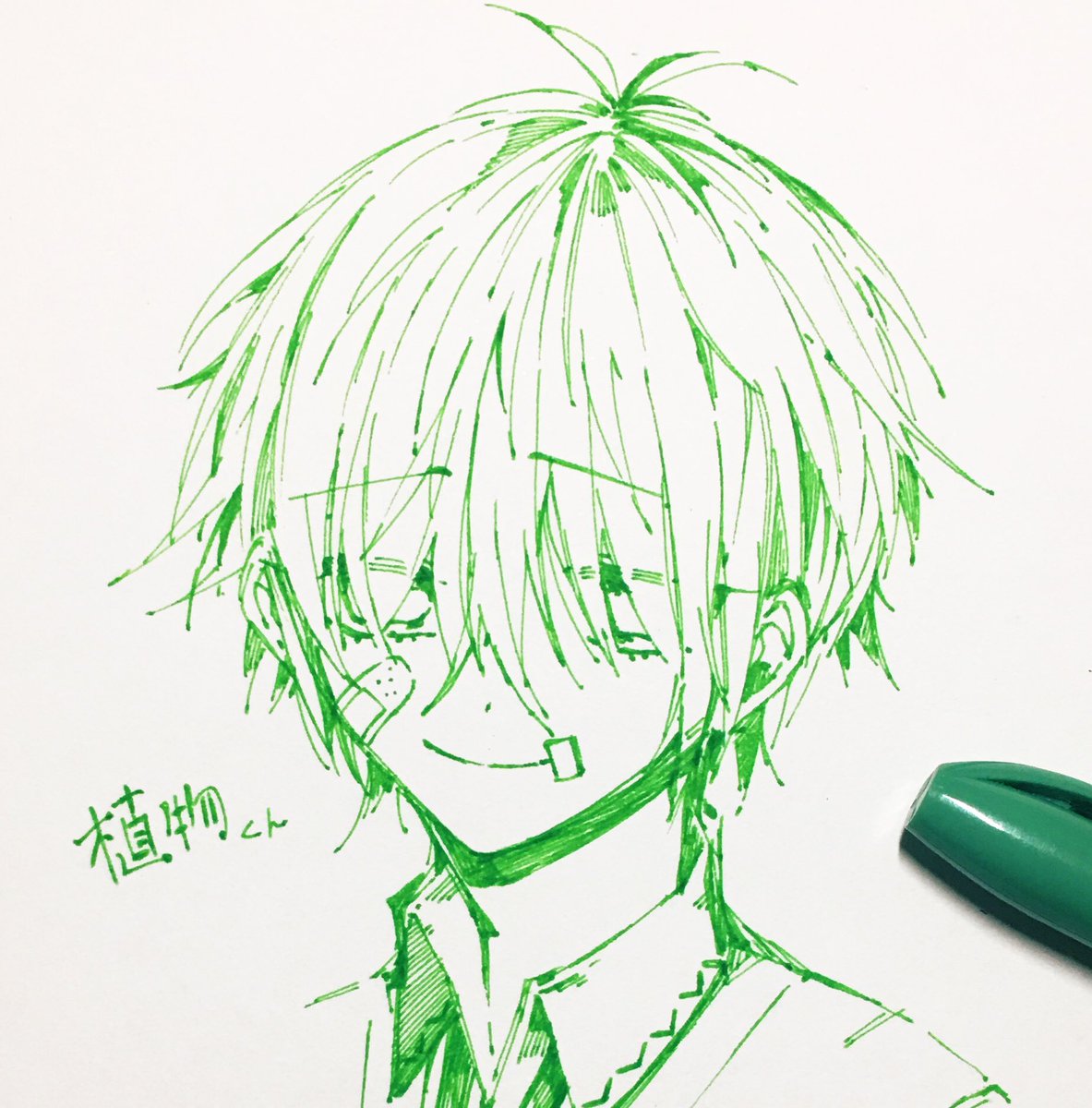 一発描きくん Ductのイラスト