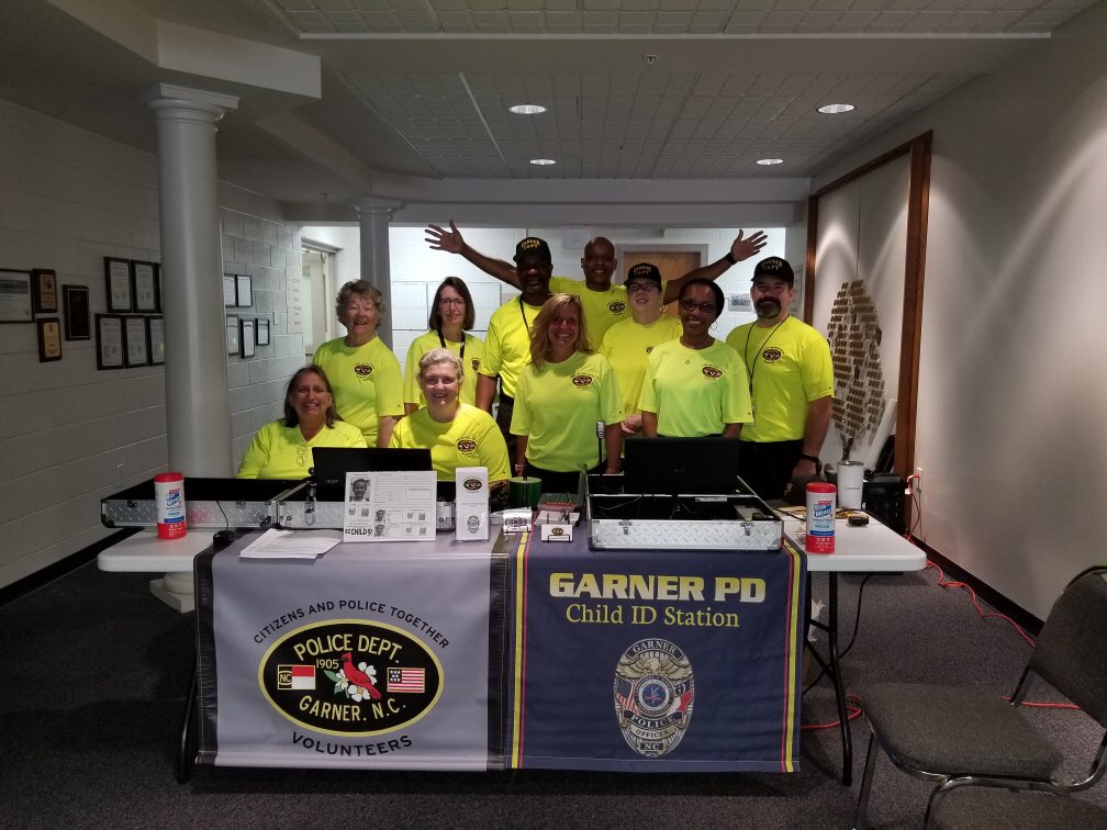 garnercaptteam's tweet photo. Child id’s today at the back to school bash #garnerncpolice https://t.co/YMXxGNHZB0