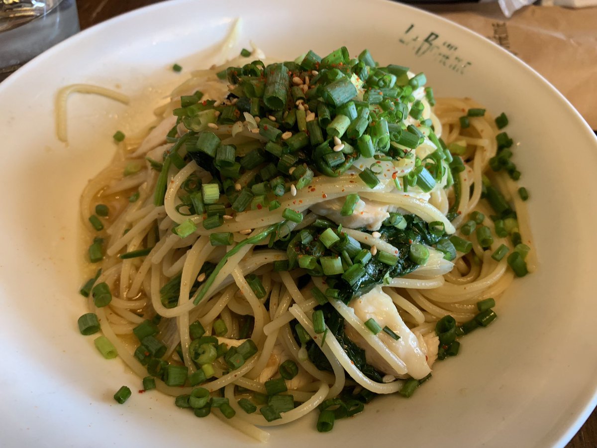 リジス カフェ ラ ボエム お台場店にてパスタセットとビール