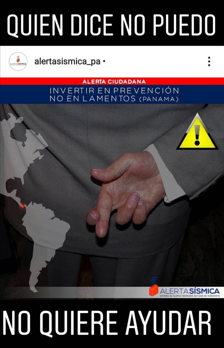AlertaSismicaSA's tweet image. Sr. Presidente porque no sabemos cuándo va ocurrir un #Sismo importante, nosotros estamos arrancando con nuestro esfuerzo estamos implementando el #PlanDemo a pecho y pulmón esperando #ElBuenGobierno se una a dar tiempo importante de reacción  Q puede ayudar a nuestros #Niños1ro