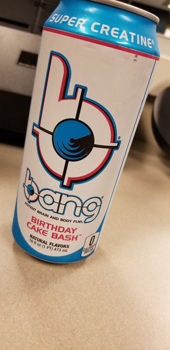 HPDSgt221's tweet photo. Finally got my hands on @BANGenergy newest flavor #BirthdayCakeBash #NightShift #caffeine #WakeMeUp #EnergyDrink https://t.co/pCEBcZxC0l