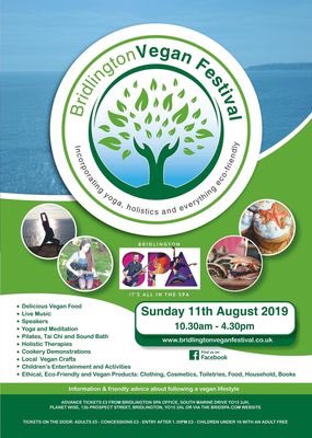 KateMMacdonald's tweet photo. I’m doing a kundalini yoga taster session today at the Bridlington Vegan Festival at Bridlington Spa. Yoga, pilates, meditation, sound bath, talks, food- £5 on door £3 online. My session is at 2pm. The programme is in images below. 

A nice day to be by the seaside? https://t.co/w4fnUB6Oqw