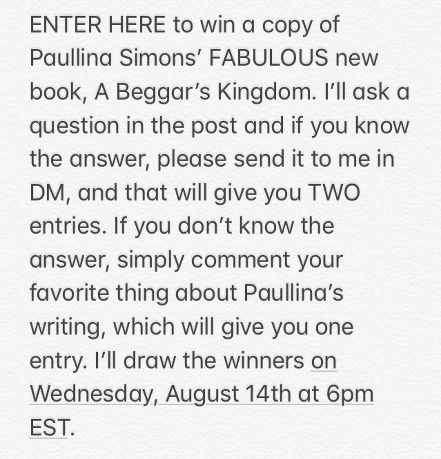 PaullinaClub's tweet photo. ENTER TO WIN A COPY OF @ABeggarsKingdom by @paullinasimons HERE! 

(Please read the entry rules in the pics.)

Question: What college does Kristina Kim attend in Red Leaves? 

*US only. https://t.co/MSjExPTXr3