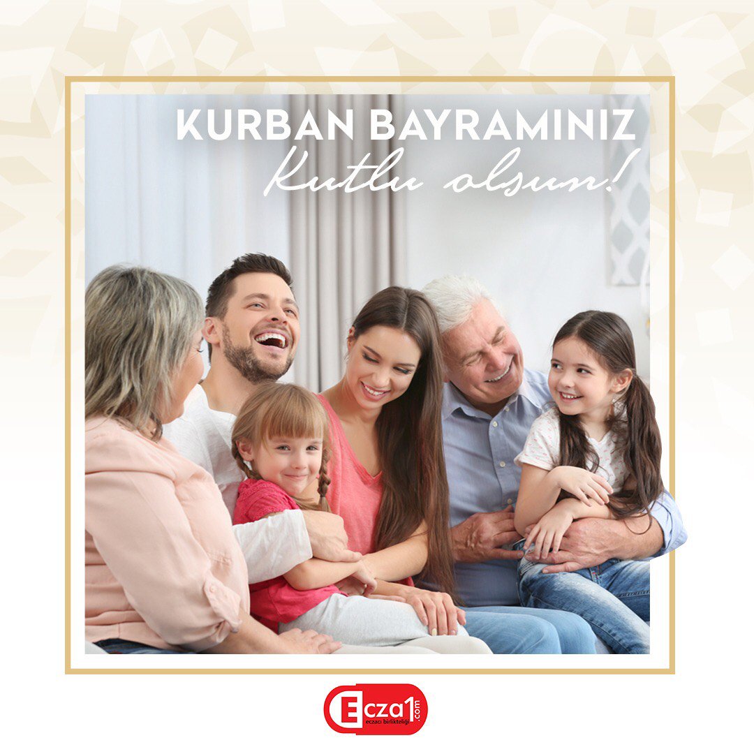 Ecza1com's tweet photo. Sevdiklerinizle Beraber Mutlu, Huzurlu ve Sevgi Dolu Nice Bayramlar Geçirmeniz Dileğiyle. Kurban Bayramınız Kutlu Olsun!
#kurbanbayramı #kurbanbayrami https://t.co/wKHR9hWcH9