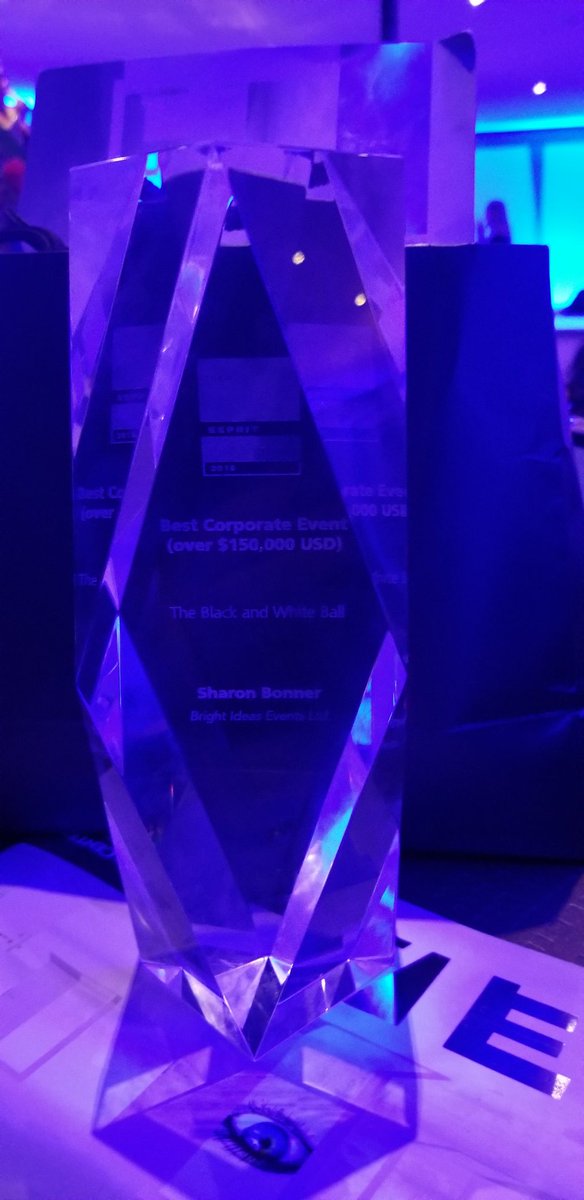 BrightEvents's tweet photo. Tonight we are celebrating a special win at the #Esprit Awards here in #Minneapolis. We received this award for Best Event Produced for a corporation.  So happy!

#ILEA #ileavancouver #eventprofs #espritawards #ilealive https://t.co/WIIPNZe6HW