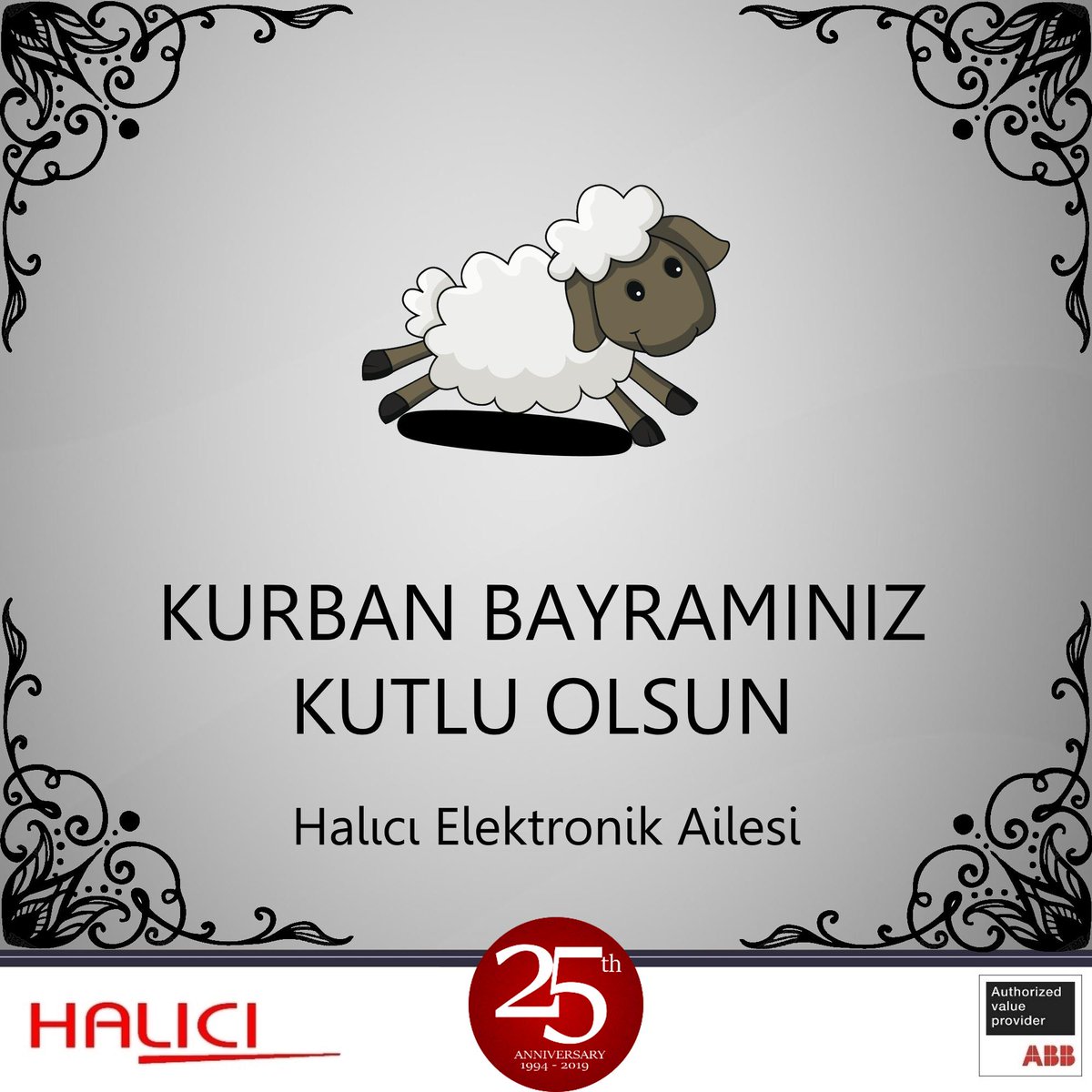 HaliciGroup's tweet photo. Bütün islam aleminin kurban bayramını kutlar, iyi ve mutlu bir bayram geçirmenizi dileriz.
We congratulate the festival of sacrifices of the whole Islamic world and wish you a good and happy holiday.
#kurbanbayrami #halicielektronik #abbpartner https://t.co/prelihWQrT