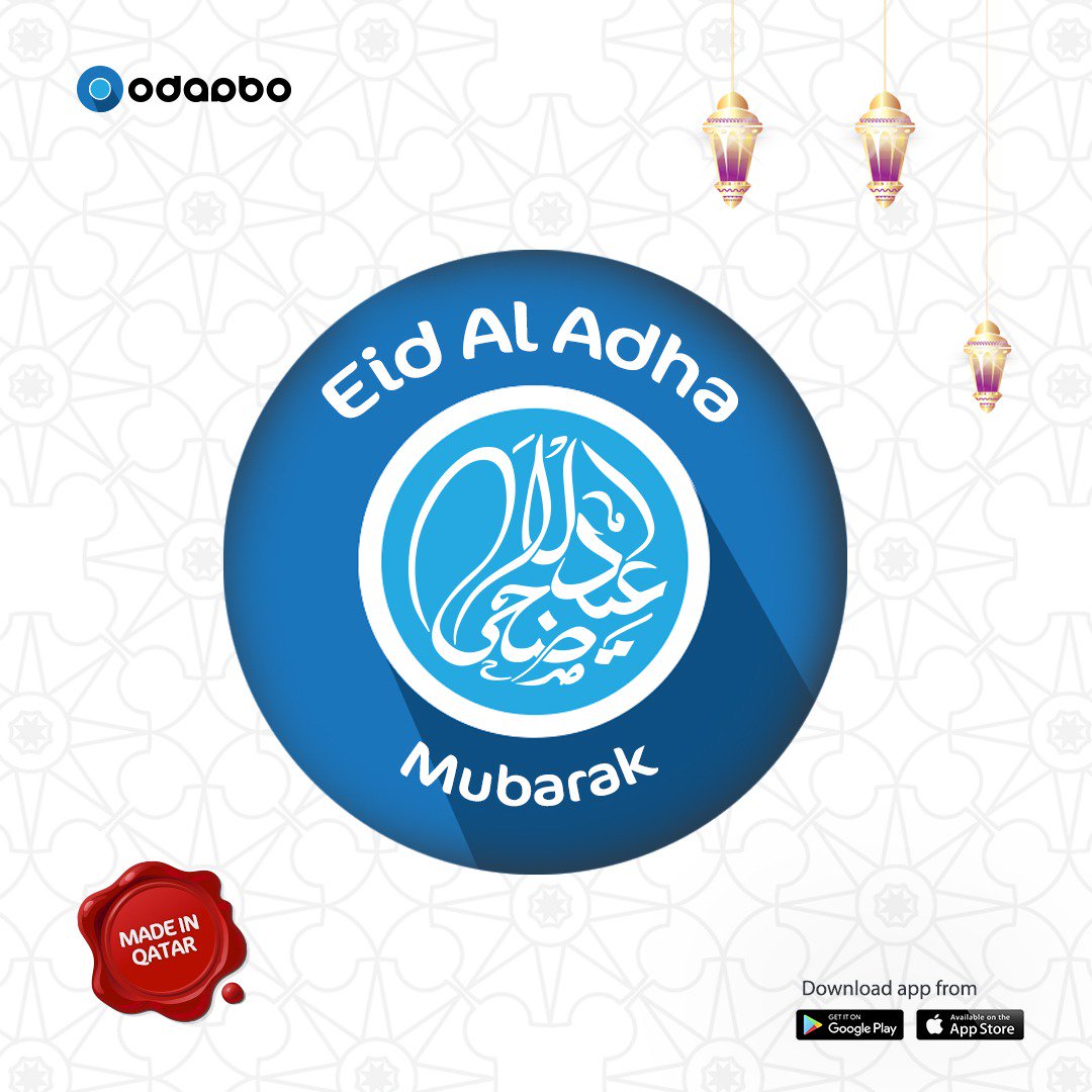 odaabocabs's tweet photo. May the almighty bless you with peace and good health! wishing you a blessed Eid Adha filled with all the joys you bring into our lives!

فليبارك الله عليكم بالسلام والصحة الجيدة! نتمنى لكم عيد أضحى ��بارك  ملئ بالسعادة التي تجلبونها في حياتنا!

#Odaabo #doha #qatar #eid https://t.co/2K5ITpBjG4