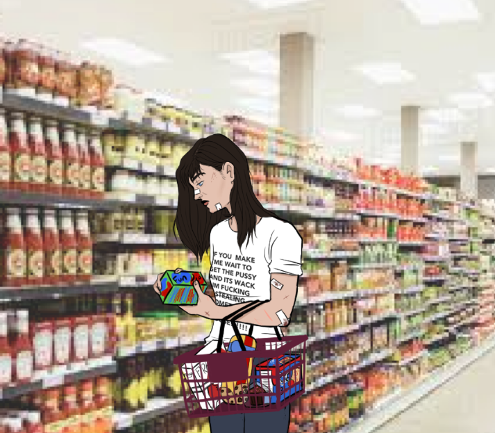 i started working on this stupid masquekate comic idea ive been sitting on but then i started spending way too much time drawing each panel so this is all i managed to finish before 1am. have it out of context i guess ill finish it eventually