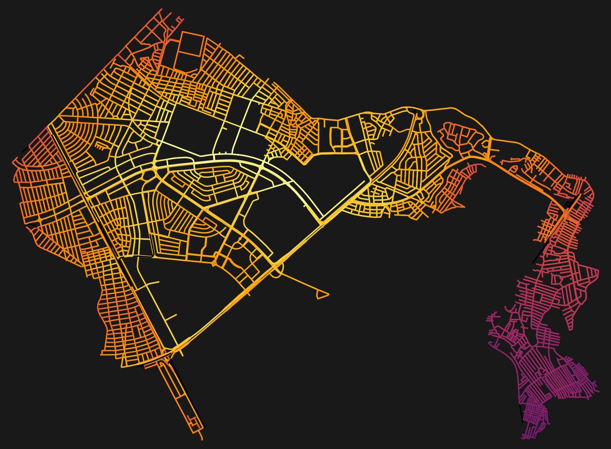 eflegara's tweet image. P.P.S. The road networks were generated using @gboeing&apos;s #OSMnx and, of course, @openstreetmap data. Thank you!