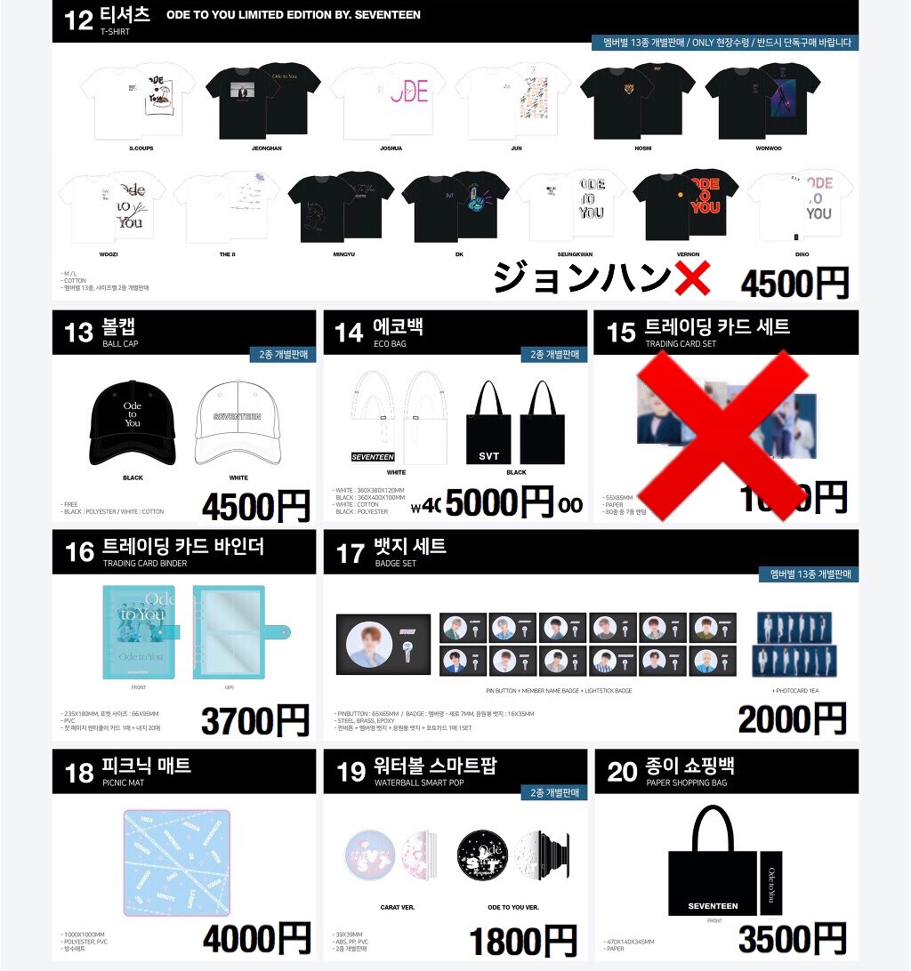 SEVENTEEN セブチ Ode to You ソウルコン のグッズ代行を致します。 3