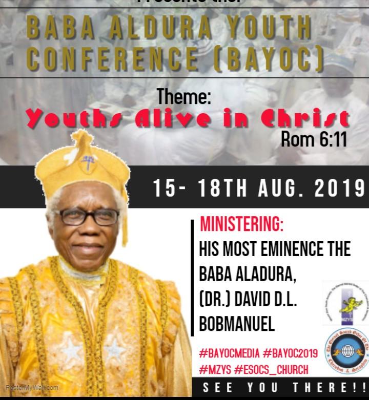 MichaelGrand10's tweet photo. @mzys_intl 🎥
#BAYOC_MEDIA
#ESOCS_CHURCH
#BAYOC_2019
#MZYS_ESOCS

🎙#PROGRAM_ADVERTISEMENT

📟4 DAYS TO GO FOR BAYOC.... 
And it will be going in port Harcourt city, @Dr Obiwali conference center theme youth alive in Christ 
Text Rom:6-11. Your testimonies await you as you✔✔ https://t.co/OISupjSPAa
