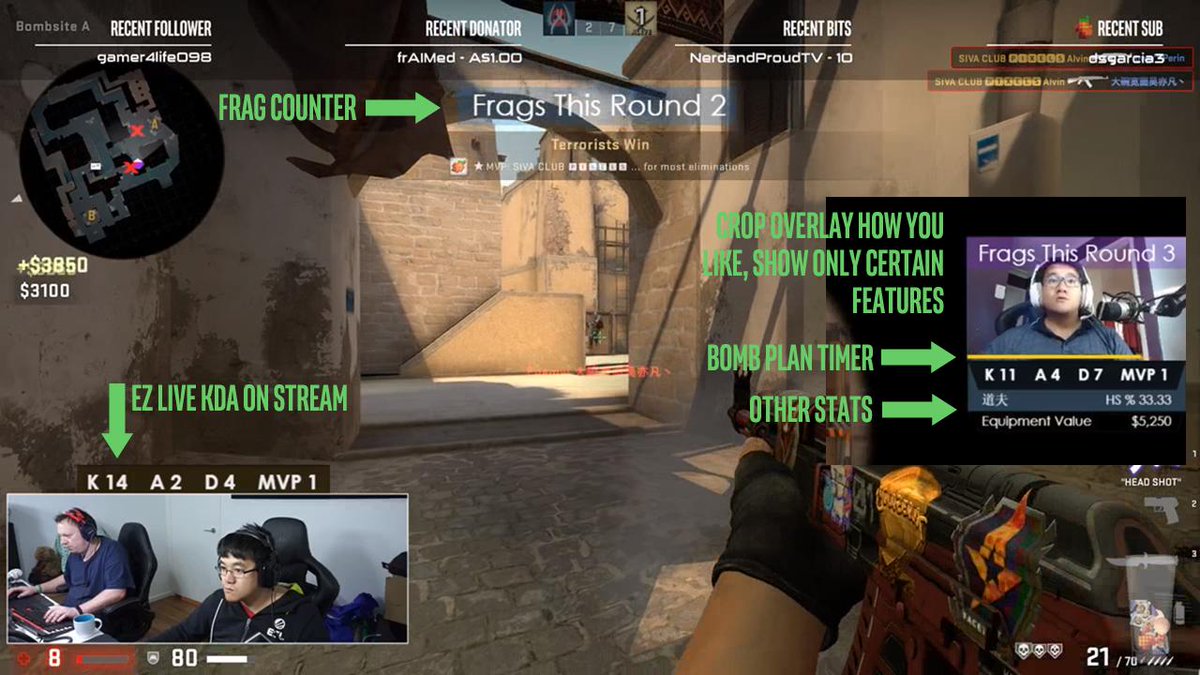 If you stream CS:GO this live KDA overlay is totally a sick add-on to your stream. 

Have been closed testing with just friends for awhile, if you're interested in adding it to your stream hit me up. 

🍀 Info @ alvin.gg/overlay

#TwitchStreamers #CSGO #SomethingGreater