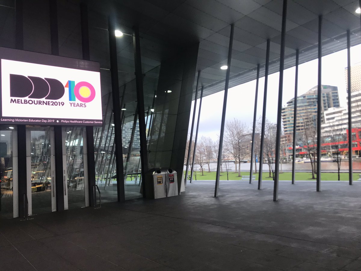 Ceola_F's tweet photo. @mattbirman @DDDMelb Thanks Matt. You too! It was so awesome to see those big #DDDMelb2019 logos up on the big screens! https://t.co/zKFP4RTHZh
