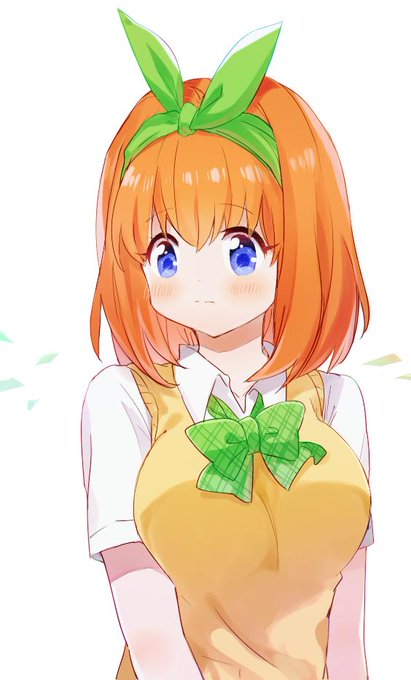 茶西さんがTwitterに投稿した中野四葉(五等分の花嫁)のイラスト。
