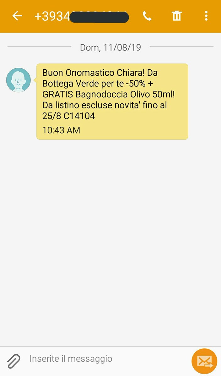 Chiara Dell Onomastico Non Mi Interessa Assolutamente Niente Ma Questo Messaggio Di Bv Mi Ha Fatta Ridere
