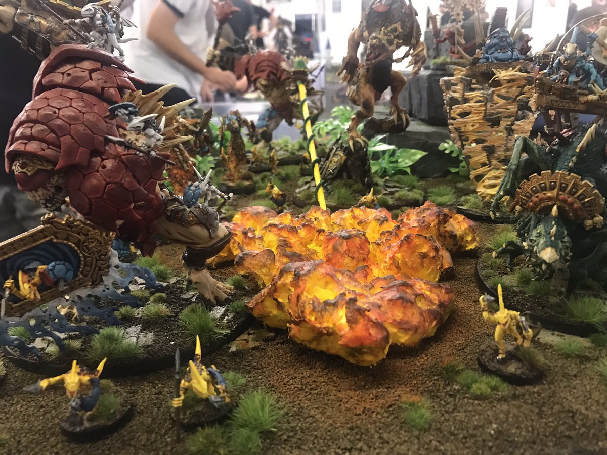ProPainted's tweet photo. #BLACKOUT19 Best Army nominations @WarhammerGC - Seraphon
#Paintingwarhammer https://t.co/aIFIvSqa1T