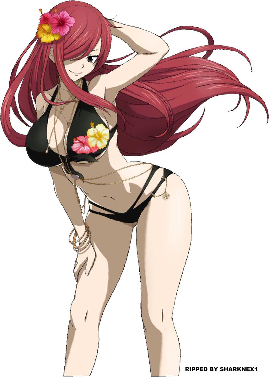 Fairy Tail Dice Magic sprites Erza, Lucy and Mira in bikinis extract by me ...