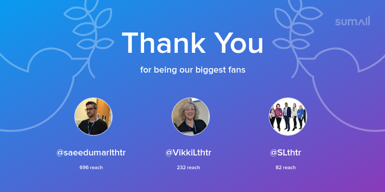 Our biggest fans this week: saeedumarlthtr, VikkiLthtr, SLthtr. Thank you! via sumall.com/thankyou?utm_s…