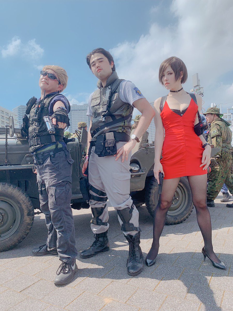 Mayo コミケ3日目 バイオハザード バイオコスプレメンバーで集合 コスプレ バイオハザードre2 エイダ ウォン エイダウォン Biohazardre2 Adawong C96 C96コスプレ
