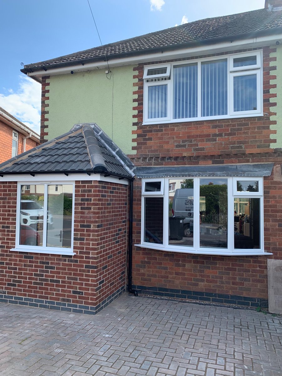 Did you know we have our own skilled building team? We built this customer their dream porch - the lady had wanted one for 20 years - the result is well worth the wait she said. We replaced the windows too for a complete front of house makeover #madeinLeicester #porch