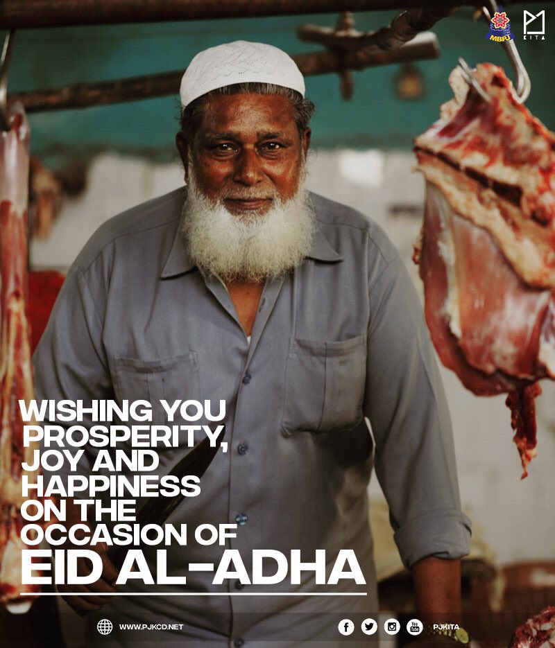 We would like to wish everyone prosperity, joy and happiness on the occasion of Eid Al-Adha. May all of our struggles and sacrifices be rewarded with His blessings. 🌙
#PJKita #PetalingJaya #AidilAdha #EidAlAdha