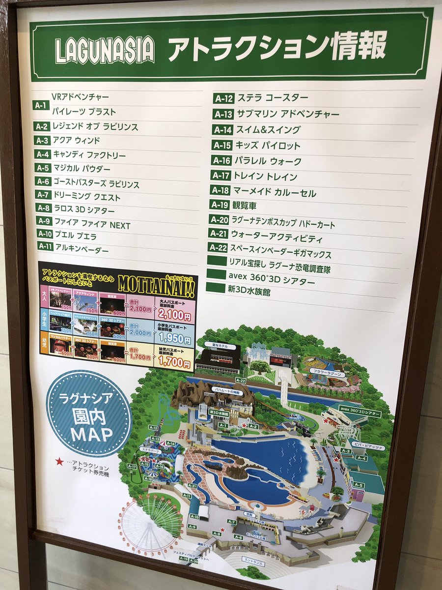 Ni Lab ラグナシア園内マップ