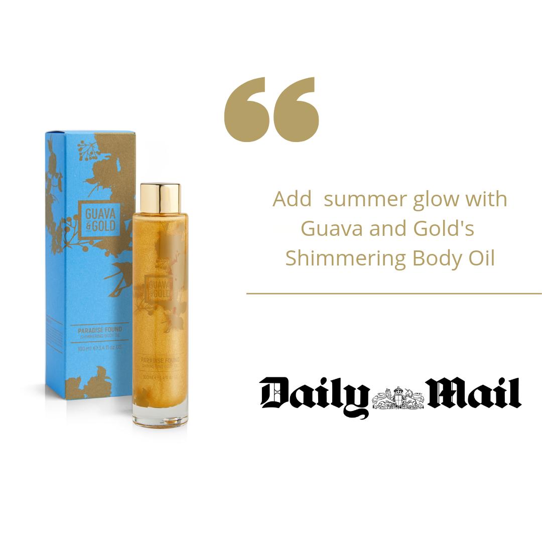 It was incredible to see Guava and Gold featured in the <a href="/MailOnline/">Mail Online</a> last month! 💗 If you want to see what all the hype is about, shop our Shimmering Body Oil now via the bio link.
