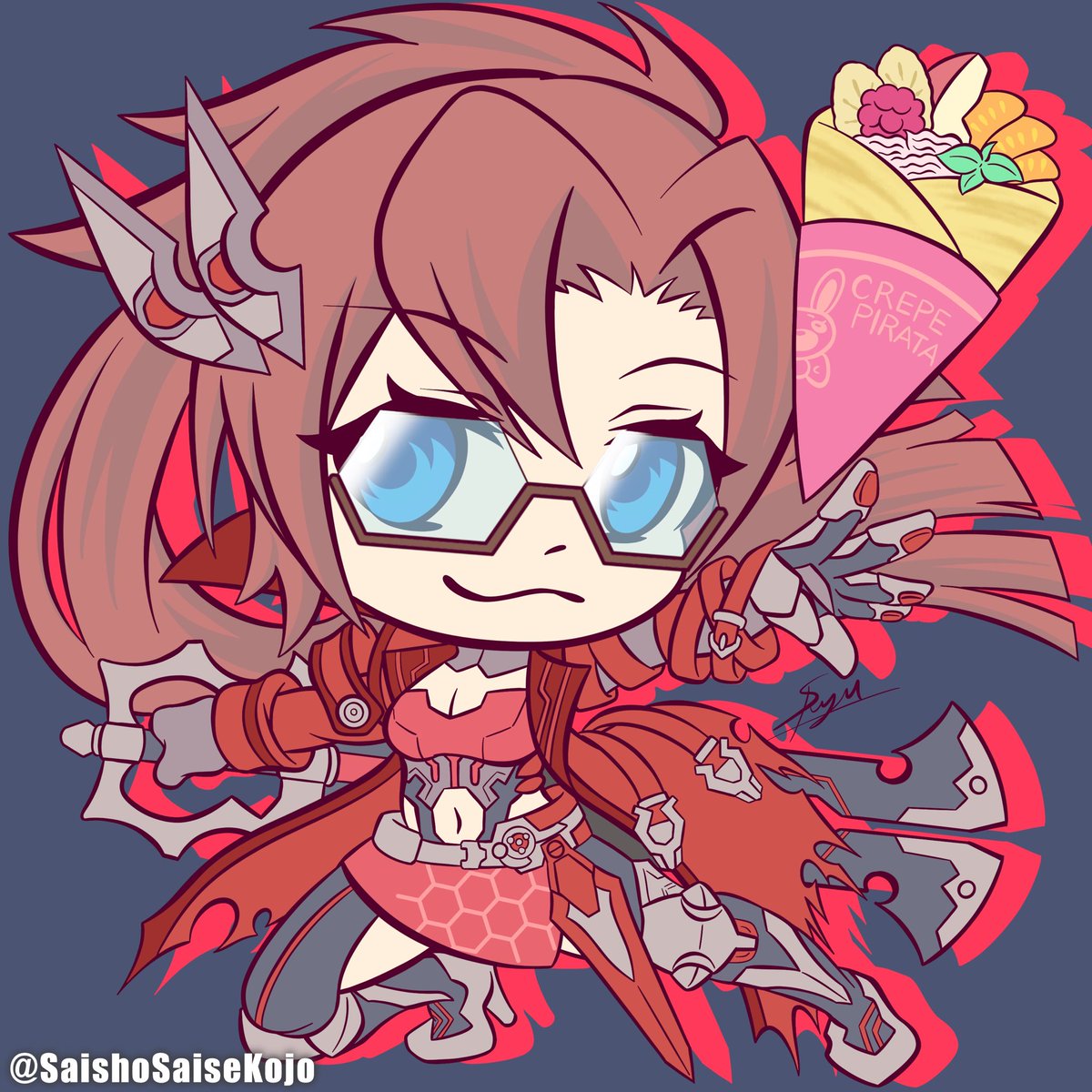 プリコネr アメス様描けた 本当はなんか小物入れる予定だったけど髪の毛と翼による画面占有率が 税所再生工場 お仕事募集中のイラスト
