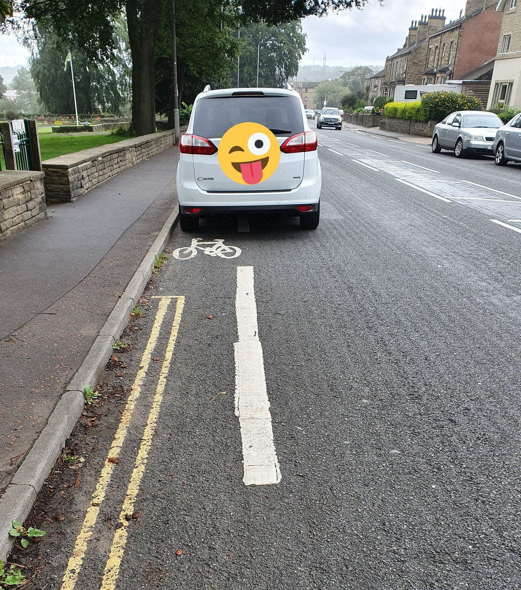 Motorists: why aren't you in the cycle lane?
Me: