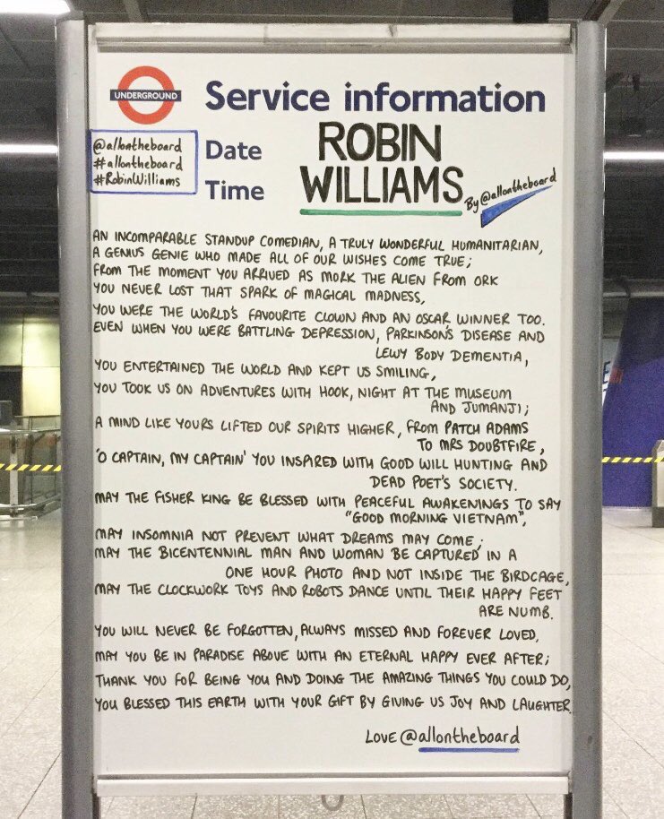 allontheboard's tweet image. On this day 5 years ago the world became a sadder place when we lost the late, great Robin Williams. Robin, you will always be loved and never forgotten. Thank you for being you. @allontheboard #RobinWilliams #RIPRobinWilliams #RestInPeace #Robin #OnThisDay #5YearsAgo