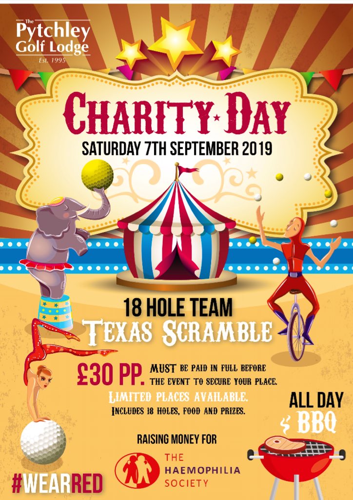 PglGolf's tweet image. It’s time! #charityday sign up ASAP places going fast! Raising funds for @HaemoSocUK #familyfun #charity #golfmad