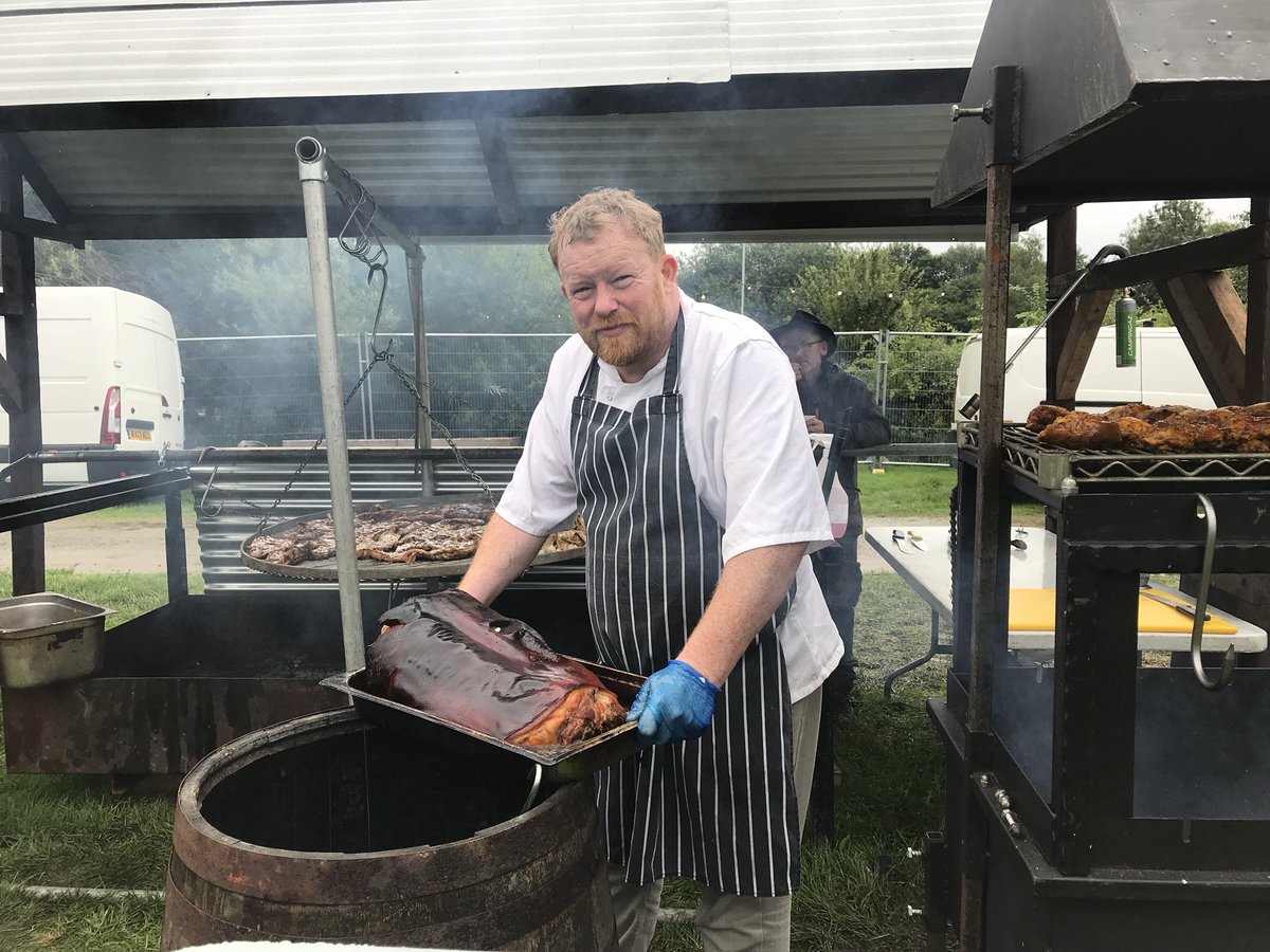 Rob Owens on the grill
