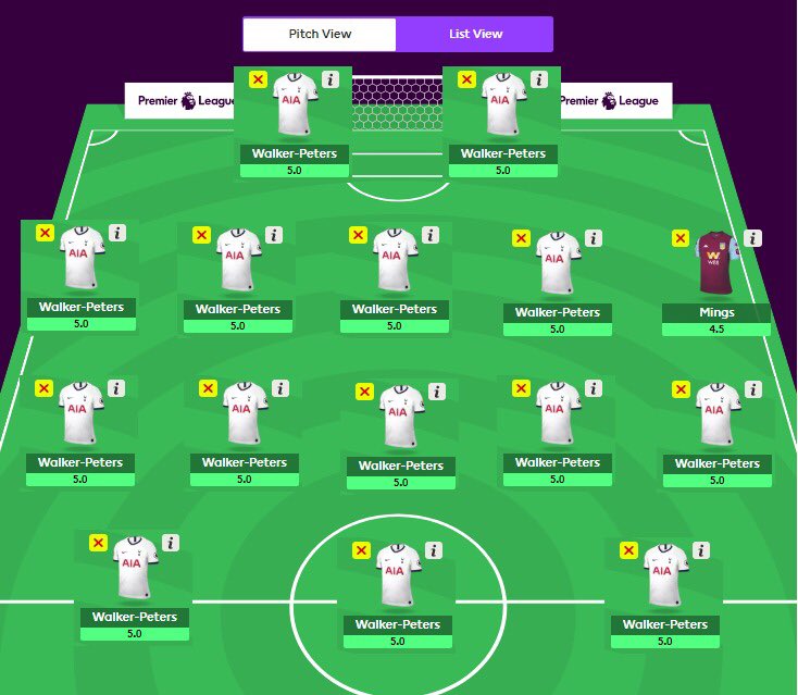 Terrell_7's tweet photo. @KWPeters @premierleague How's your fantasy footy team doing? Mines started well @KWPeters @OfficialTM_3 https://t.co/4hUmSlXPPY